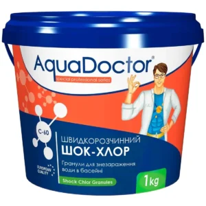 Шок-хлор для бассейна AquaDoctor C-60 1 кг в гранулах